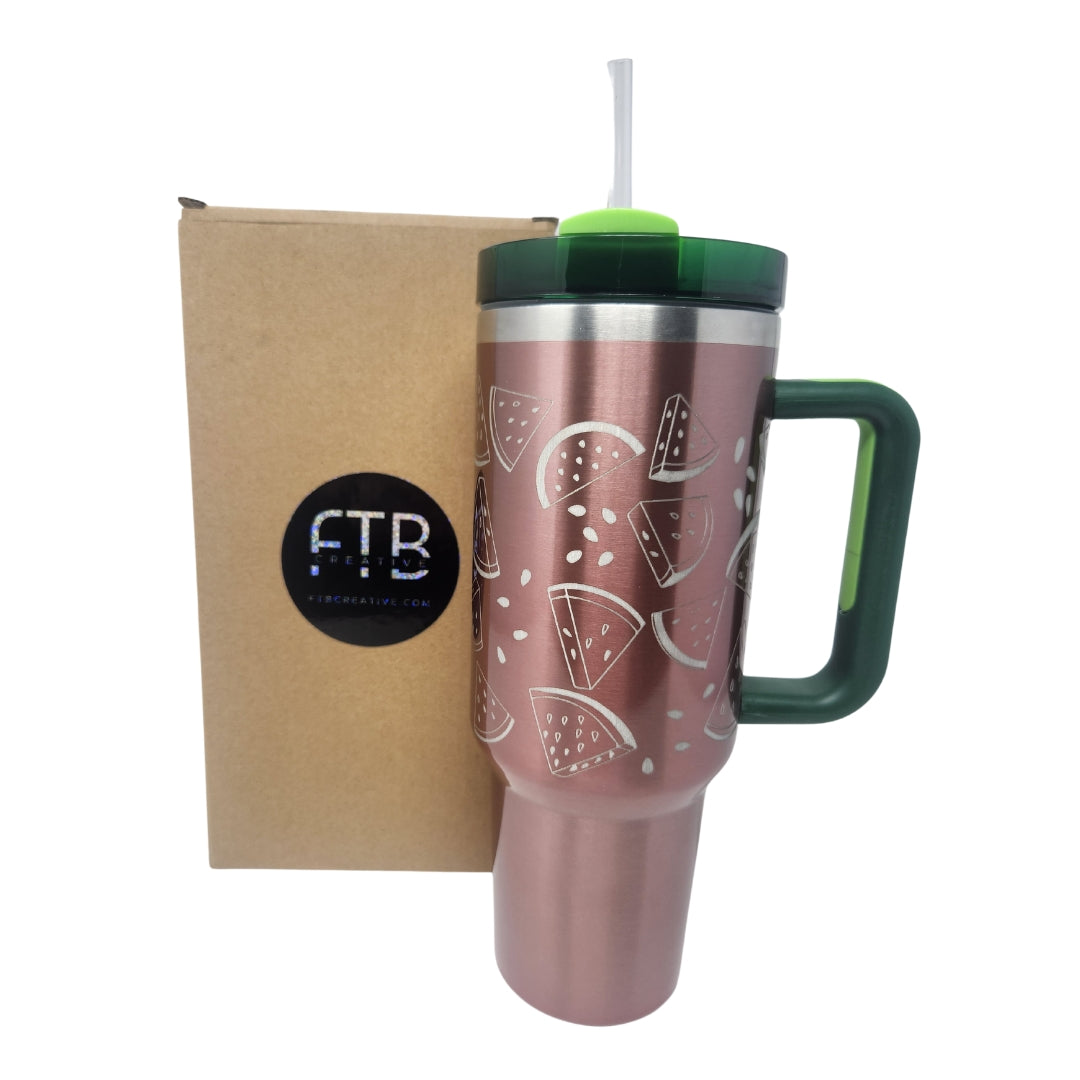 Watermelon Summer Custom 40oz Tumbler