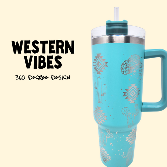 FTB Creative 40oz Custom Designed Wander Tumbler, Double Wall Stainless  Steel, with Lid and Straw (Almond Butter, Oh My Gourd)