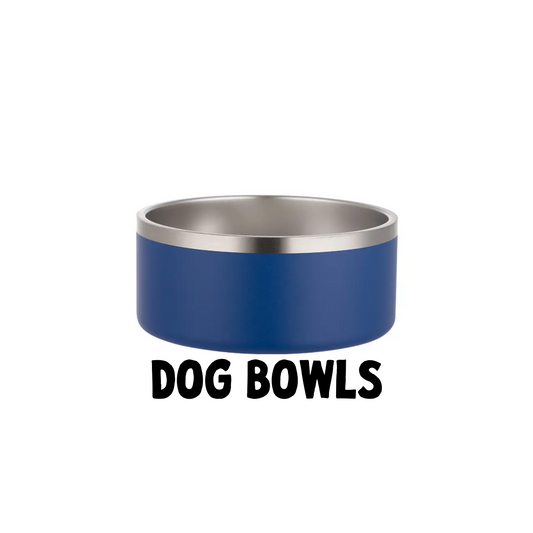 Stainless Non Slip Custom Dog Bowls 32oz, 64oz 100oz